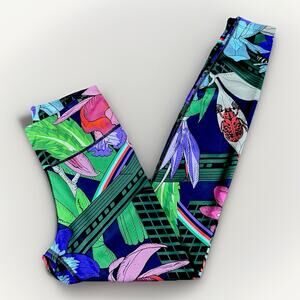 Nike Dri-FIT Printed Leggings XS DJ0782-635 Tropical Beetle Training Yoga Active